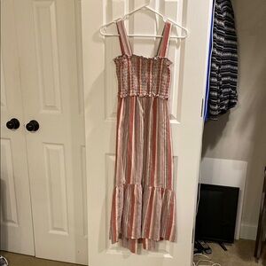 Striped Red and White Women's Dress